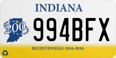 IN license plate 994BFX