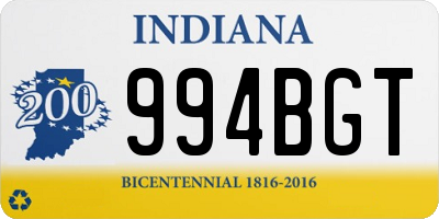 IN license plate 994BGT