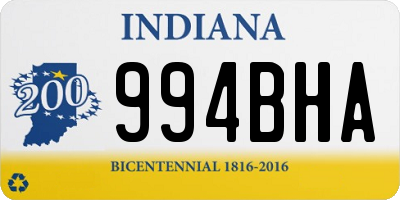 IN license plate 994BHA