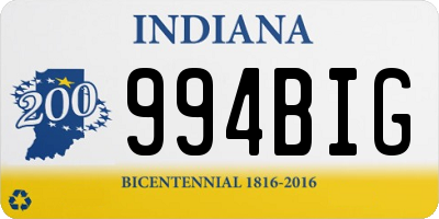 IN license plate 994BIG