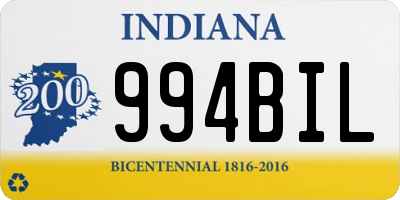 IN license plate 994BIL