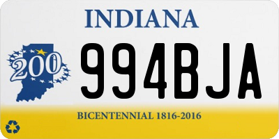 IN license plate 994BJA