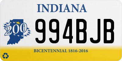 IN license plate 994BJB