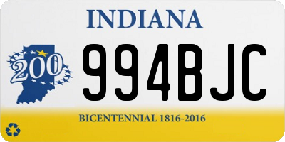 IN license plate 994BJC