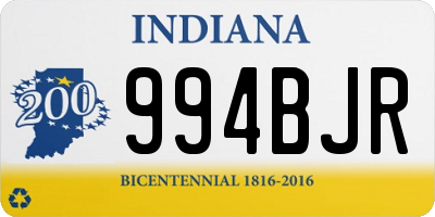 IN license plate 994BJR