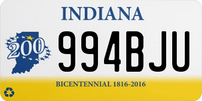 IN license plate 994BJU