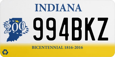 IN license plate 994BKZ