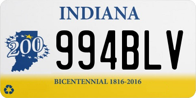 IN license plate 994BLV