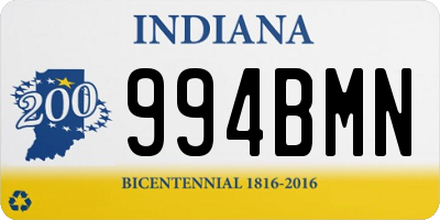 IN license plate 994BMN