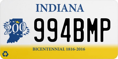 IN license plate 994BMP