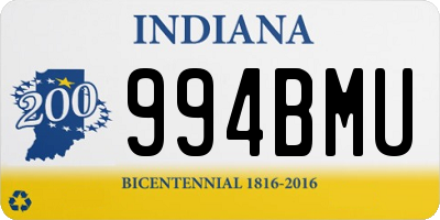 IN license plate 994BMU