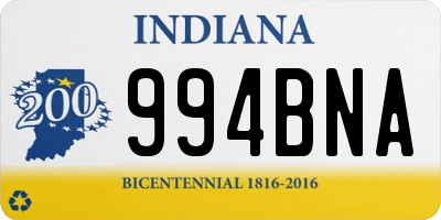 IN license plate 994BNA