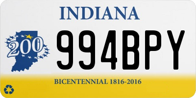 IN license plate 994BPY