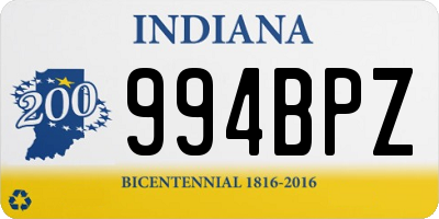 IN license plate 994BPZ