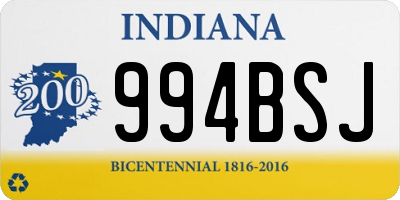 IN license plate 994BSJ