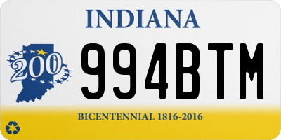 IN license plate 994BTM