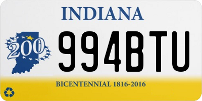 IN license plate 994BTU