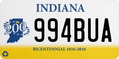 IN license plate 994BUA