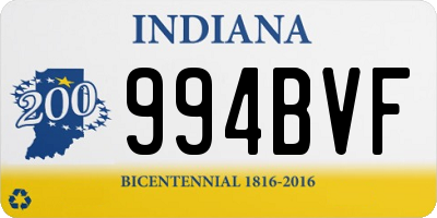 IN license plate 994BVF