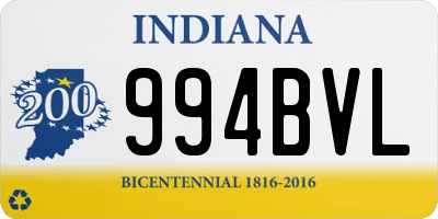 IN license plate 994BVL