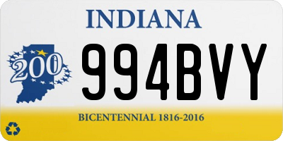 IN license plate 994BVY