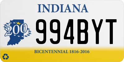 IN license plate 994BYT