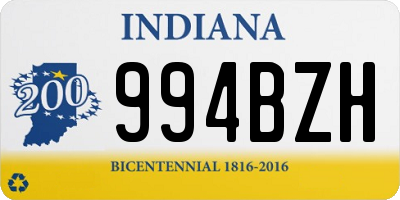 IN license plate 994BZH