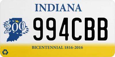 IN license plate 994CBB