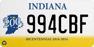 IN license plate 994CBF