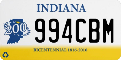 IN license plate 994CBM