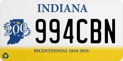 IN license plate 994CBN