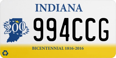 IN license plate 994CCG