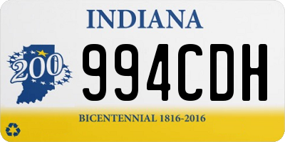 IN license plate 994CDH