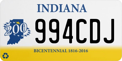 IN license plate 994CDJ