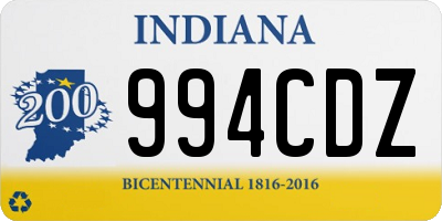 IN license plate 994CDZ