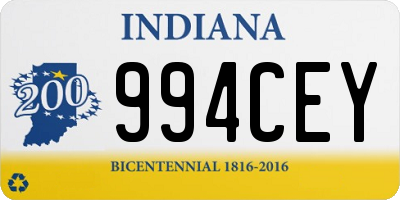 IN license plate 994CEY