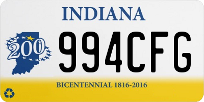 IN license plate 994CFG