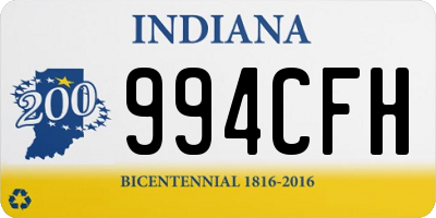 IN license plate 994CFH