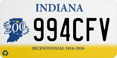 IN license plate 994CFV