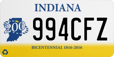 IN license plate 994CFZ