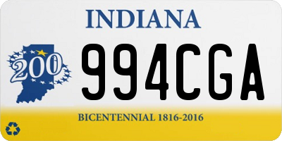 IN license plate 994CGA