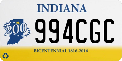 IN license plate 994CGC