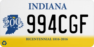 IN license plate 994CGF