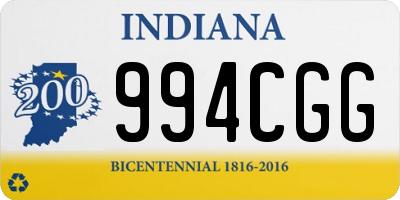 IN license plate 994CGG