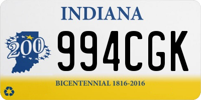 IN license plate 994CGK