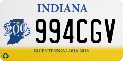 IN license plate 994CGV