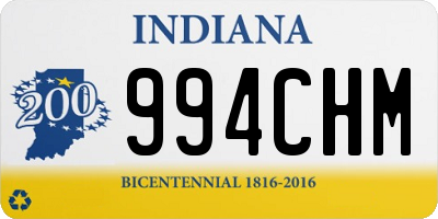 IN license plate 994CHM