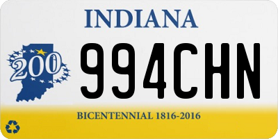 IN license plate 994CHN