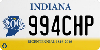 IN license plate 994CHP