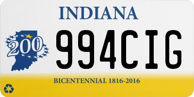 IN license plate 994CIG